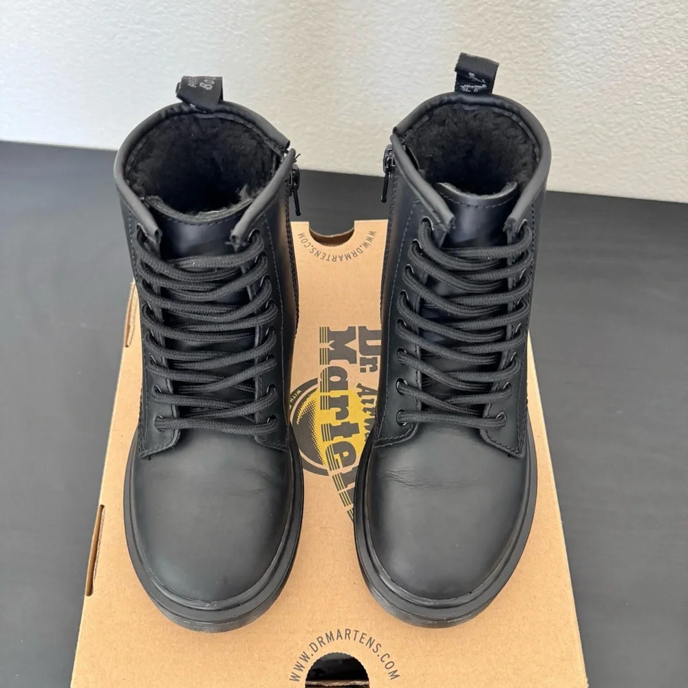 Dr Martens 1460 JUNIOR Faux Fur Lined Boots Size 13